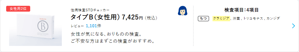 クラミジア、淋菌、トリコモナス、カンジダ検査キット